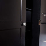 Metro Black Wood and Marble Bar Cabinet - Homeroots - Flyclothing LLC