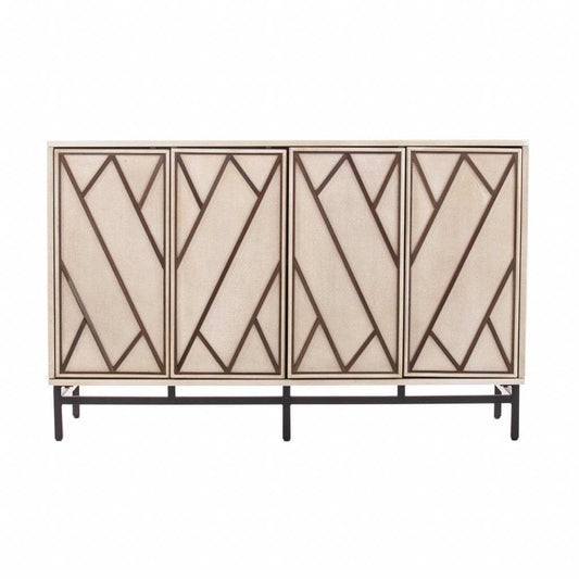 Champagne Deco Buffet Storage Cabinet - Homeroots - Flyclothing LLC