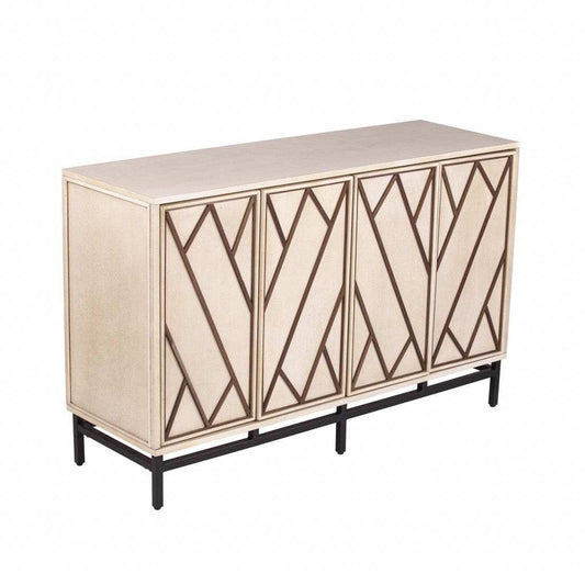Champagne Deco Buffet Storage Cabinet - Homeroots - Flyclothing LLC