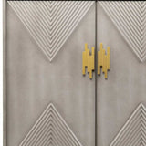 Graywash Textured Geo Contemporary Accent Cabinet - Homeroots - Flyclothing LLC