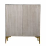 Graywash Textured Geo Contemporary Accent Cabinet - Homeroots - Flyclothing LLC