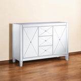 Glamorous Mirrored Bling Multi Storage Accent Cabinet - Homeroots - Flyclothing LLC