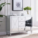 Glamorous Mirrored Bling Multi Storage Accent Cabinet - Homeroots - Flyclothing LLC