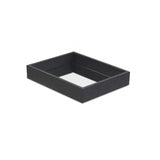 Black Shagreen Mirrored Tray - Homeroots - Flyclothing LLC