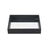 Black Shagreen Mirrored Tray - Homeroots - Flyclothing LLC