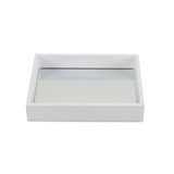 White Shagreen Mirrored Tray - Homeroots - Flyclothing LLC