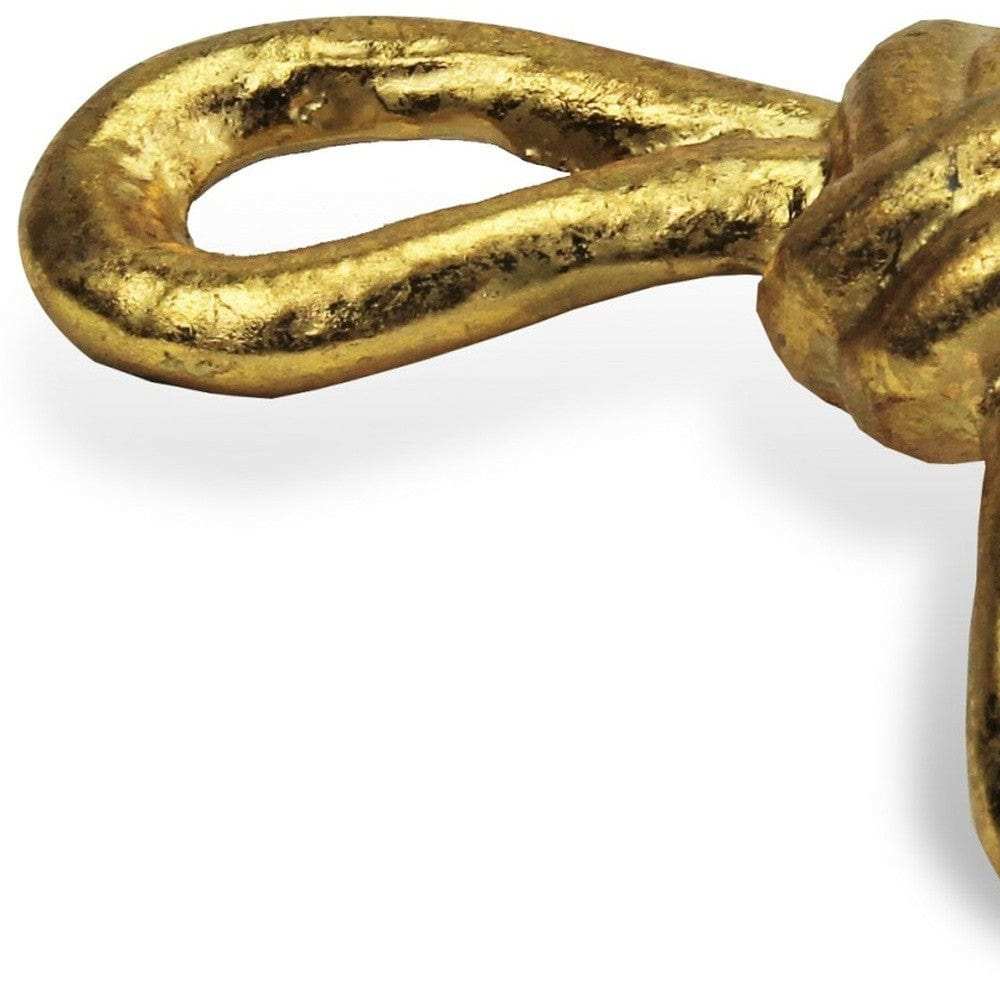 Rustic Gold Cast Iron Knot Décor - Homeroots - Flyclothing LLC