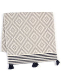 Gray Tribal Design Turkish Towel Beach Blanket - Homeroots - Flyclothing LLC