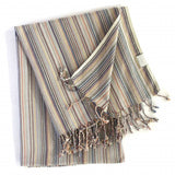 Multi Colored Striped Design Turkish Beach Blanket - Homeroots - Flyclothing LLC