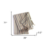 Multi Colored Striped Design Turkish Beach Blanket - Homeroots - Flyclothing LLC
