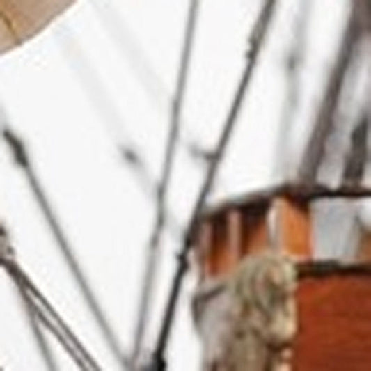 27" Wood Brown Solei Royal Medium Boat Hand Painted Decorative Boat - Homeroots