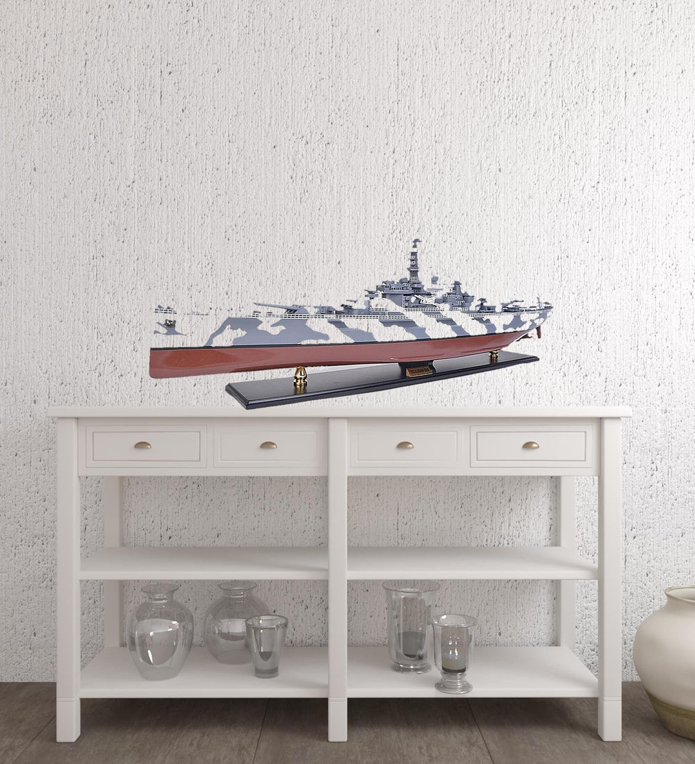 16" Gray And White Manufactured Wood Hand Painted Sculpture - Homeroots