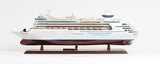13" Brown and White Majesty of the Seas Boat Hand Painted Decorative Boat - Homeroots - Flyclothing LLC