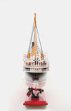13" Black and Red RMS Empress of Ireland Boat Hand Painted Decorative Boat - Homeroots - Flyclothing LLC