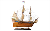 30" Wood Brown Mayflower Boat Hand Painted Decorative Boat - Homeroots - Flyclothing LLC