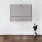 26" Gray Wall Mounted Floating Desk - Homeroots - Flyclothing LLC