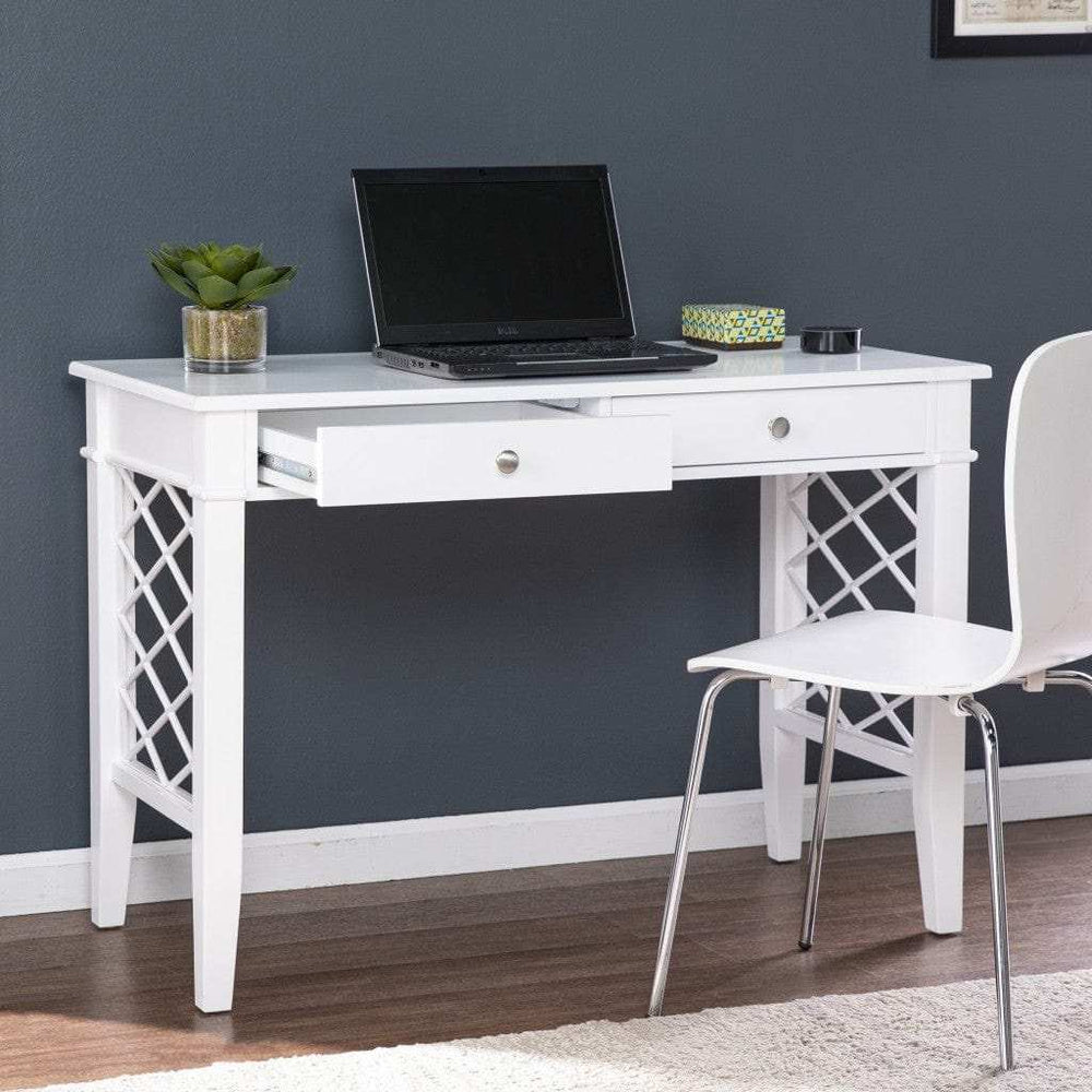 White Writing Desk - Homeroots - Flyclothing LLC