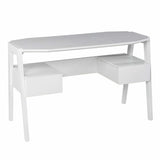Metallic White Modern Writing Desk - Homeroots - Flyclothing LLC