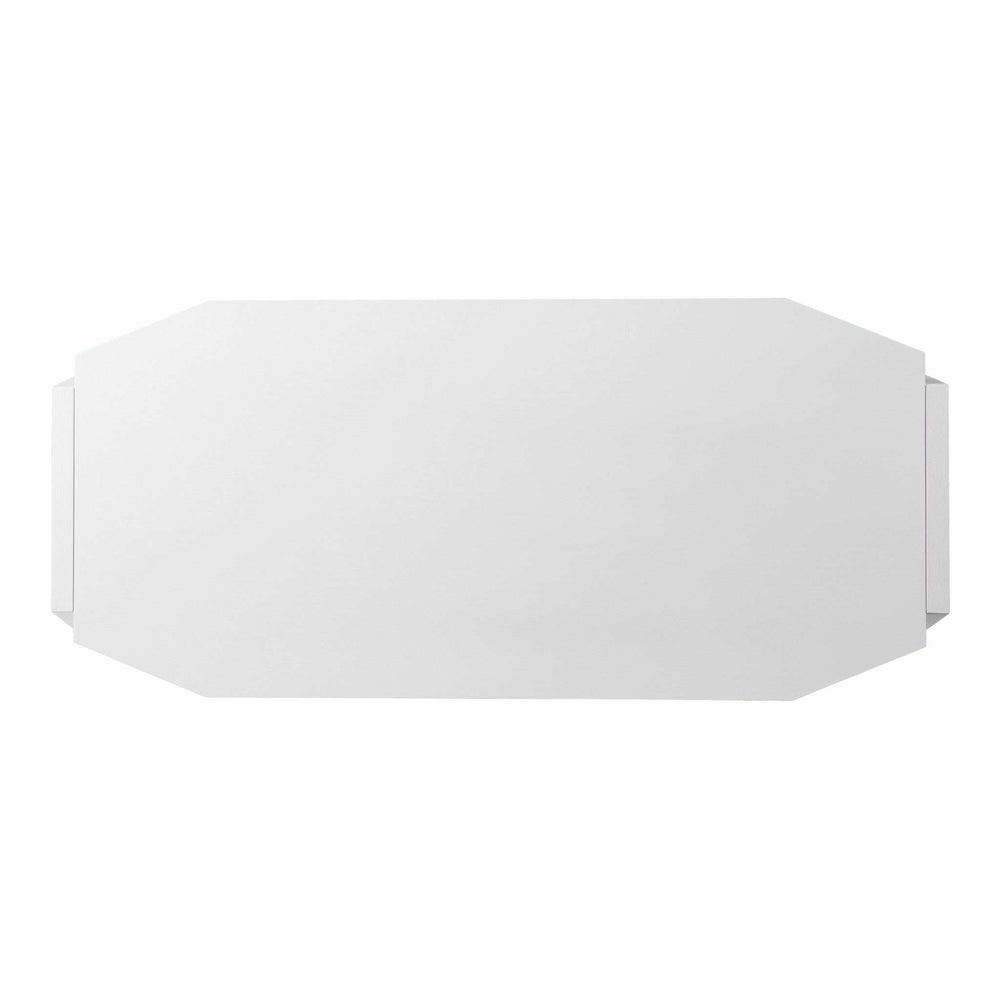 Metallic White Modern Writing Desk - Homeroots - Flyclothing LLC