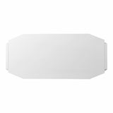 Metallic White Modern Writing Desk - Homeroots - Flyclothing LLC