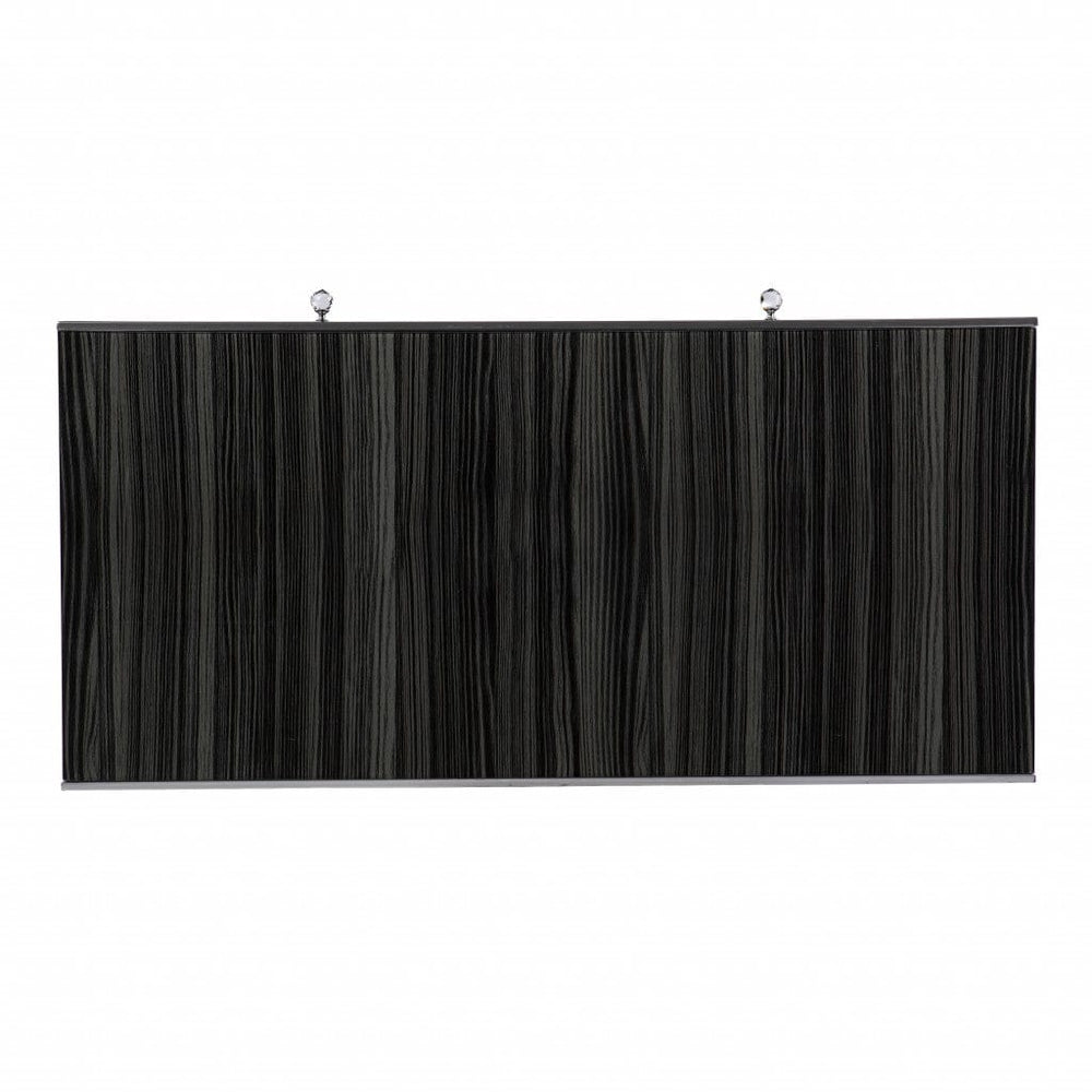 42" Silver Writing Desk With Two Drawers - Homeroots - Flyclothing LLC