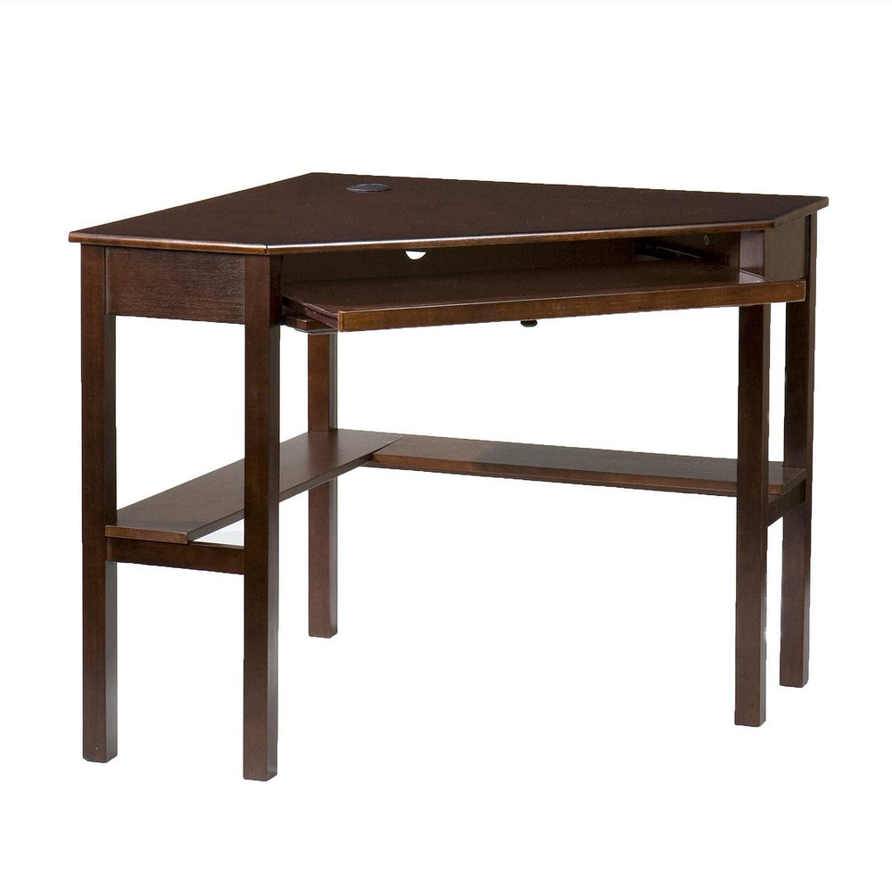 Espresso Corner Computer Desk - Homeroots - Flyclothing LLC