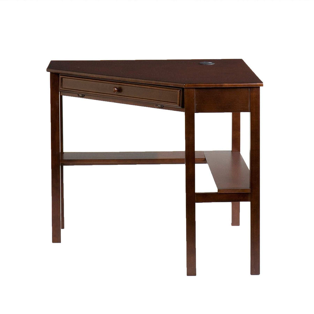 Espresso Corner Computer Desk - Homeroots - Flyclothing LLC