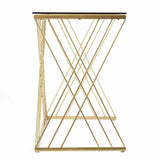 Modern Glass Top Desk - Homeroots - Flyclothing LLC