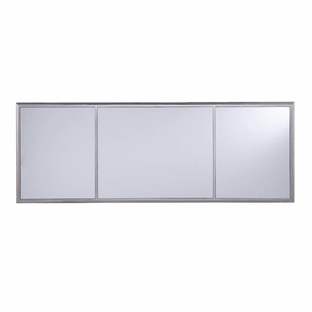 Matte Silver Mirrored Desk - Homeroots - Flyclothing LLC