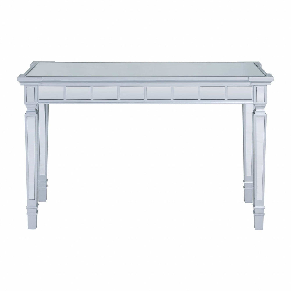 Silver Mirrored Writing Desk with Drawers - Homeroots - Flyclothing LLC