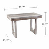 Brown Faux Marble Writing Desk - Homeroots - Flyclothing LLC