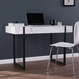 45" White And Black Writing Desk - Homeroots - Flyclothing LLC