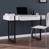 45" White And Black Writing Desk - Homeroots - Flyclothing LLC