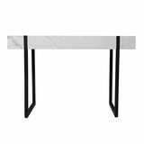 45" White And Black Writing Desk - Homeroots - Flyclothing LLC