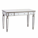 Silver Matte Mirrored Writing Desk - Homeroots - Flyclothing LLC