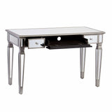 Silver Matte Mirrored Writing Desk - Homeroots - Flyclothing LLC