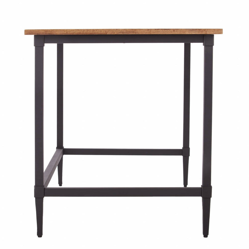 53" Natural And Black Writing Desk - Homeroots - Flyclothing LLC