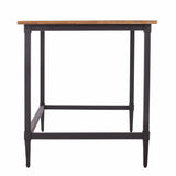 53" Natural And Black Writing Desk - Homeroots - Flyclothing LLC