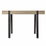 Modern Chunky Natural and Gray Wood Table Desk - Homeroots - Flyclothing LLC