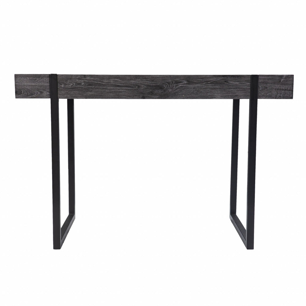45" Black Writing Desk - Homeroots - Flyclothing LLC
