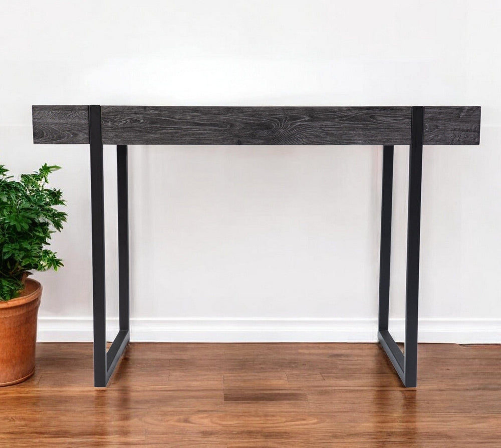 45" Black Writing Desk - Homeroots - Flyclothing LLC