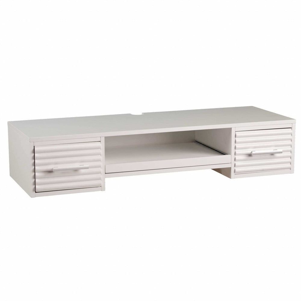 White Wall Mount Desk with Drawers - Homeroots - Flyclothing LLC