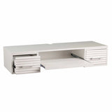 White Wall Mount Desk with Drawers - Homeroots - Flyclothing LLC