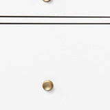 55" White Writing Desk With Four Drawers - Homeroots - Flyclothing LLC