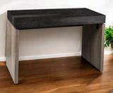 Black Wood and Iron Writing Desk - Homeroots - Flyclothing LLC
