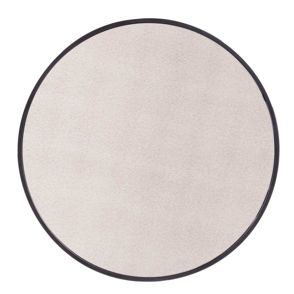 Set of Two Black And Silver Mirrored Round Nested Coffee Table Set - Homeroots - Flyclothing LLC