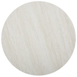 33" Silver Manufactured Wood And Metal Round Coffee Table - Homeroots - Flyclothing LLC