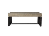 44" Natural and Black Chunky Manufactured Wood Rectangular Coffee Table - Homeroots - Flyclothing LLC