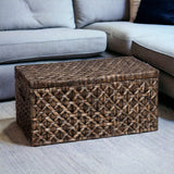 38" Brown Manufactured Wood And Metal Rectangular Coffee Table - Homeroots - Flyclothing LLC