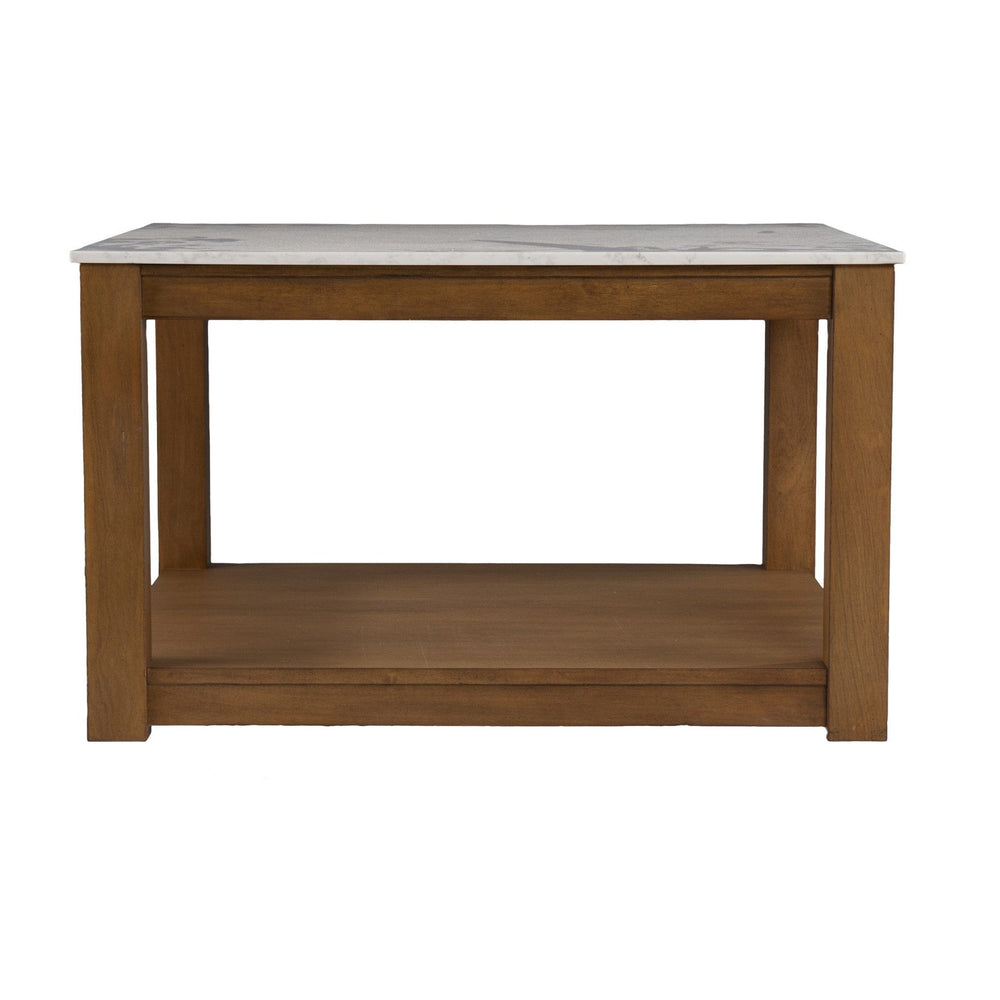 30" Natural And Natural Brown Solid Manufactured Wood Square Coffee Table - Homeroots - Flyclothing LLC